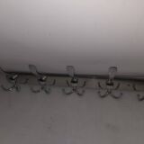 Chrome coat rack with 5 hooks
