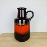 West Germany Floor Vase Ceramic XXL Vintage