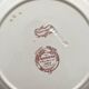 6 polychrome ironstone dinner plates "Wentworth" by Emile Bourgeois