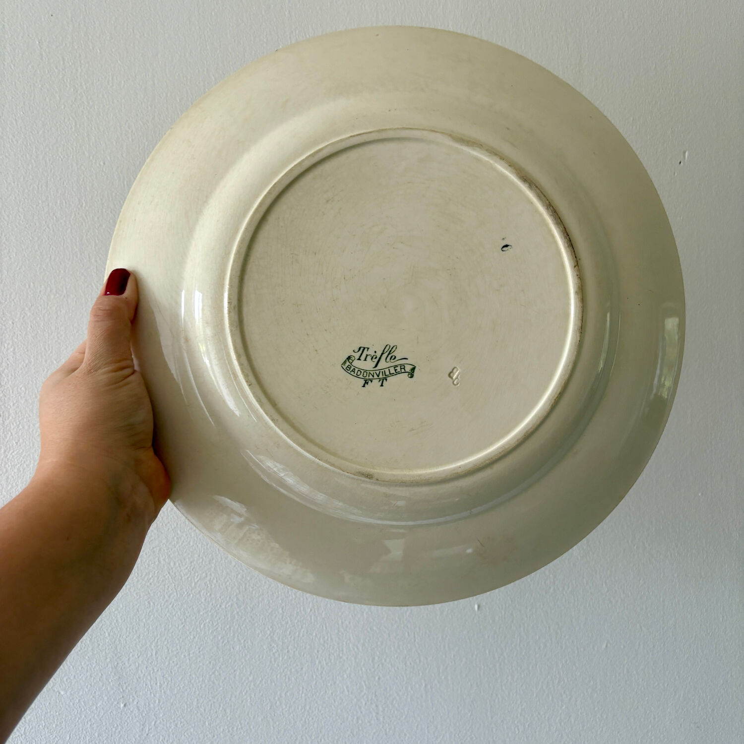 Vintage ironstone tureen and dish - Trèfle de Badonvillier model