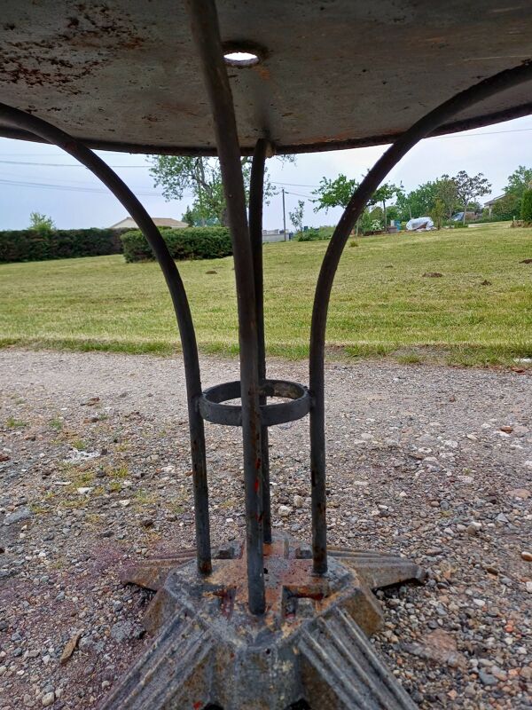 Paire de Table de Jardin Fonte et Fer