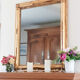 Old mirror in gilded wood Louis XVI style, 97 x 84 cm