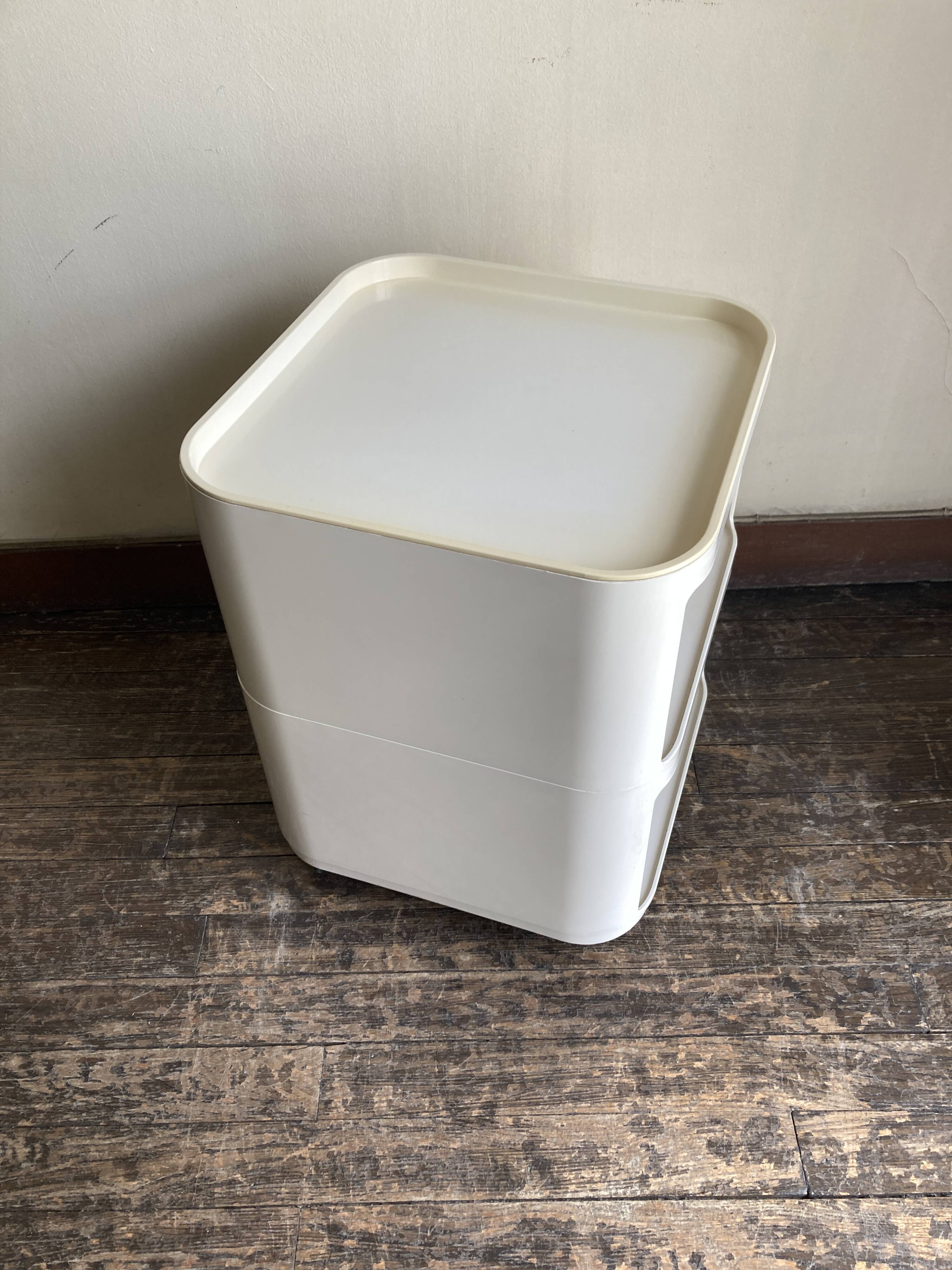 Componibili Caisson 4970 Castelli for Kartell 1969 white Space Aage 1969