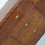 Grand buffet/armoire de magasin Art déco vintage en chêne hollandais, années 1930