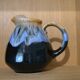Blue flamed stoneware jug