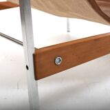 Grand Leather Lounge Chair 'Bequem' by Stig Poulsson c.1970