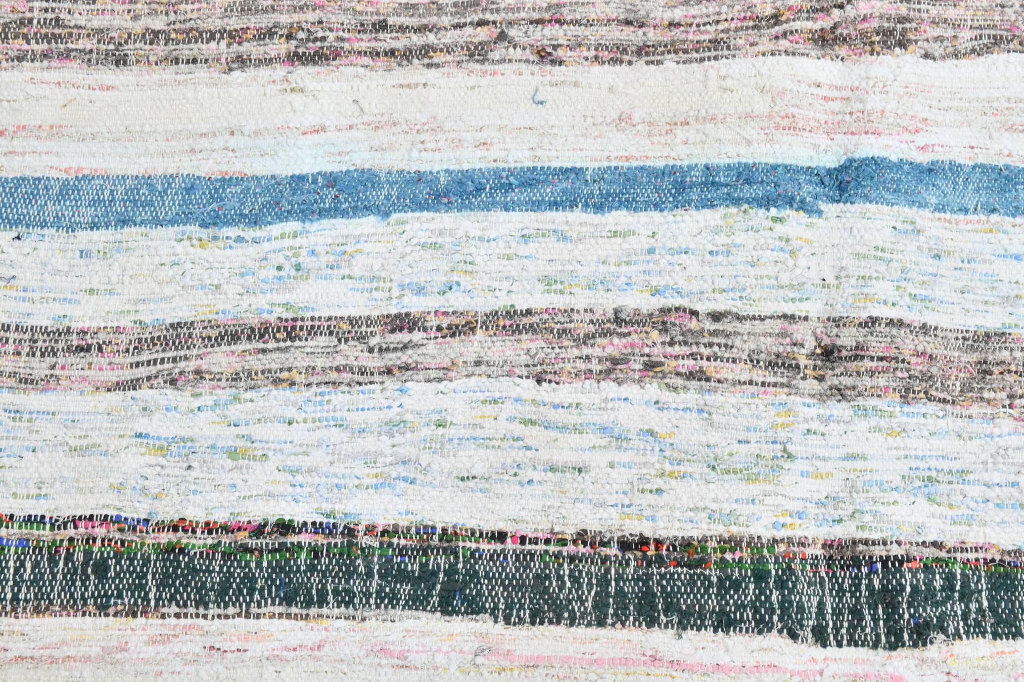 5x8 Colorful Striped Vintage Kilim Rug, 149x238Cm