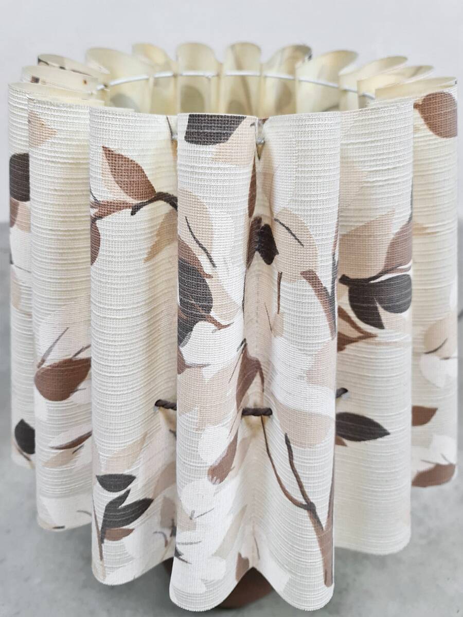 Vintage Danish Plissé table lamp 'Leaf'