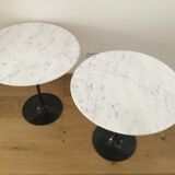 Pair of tulip tables by Eero Saarinen,  Knoll edition