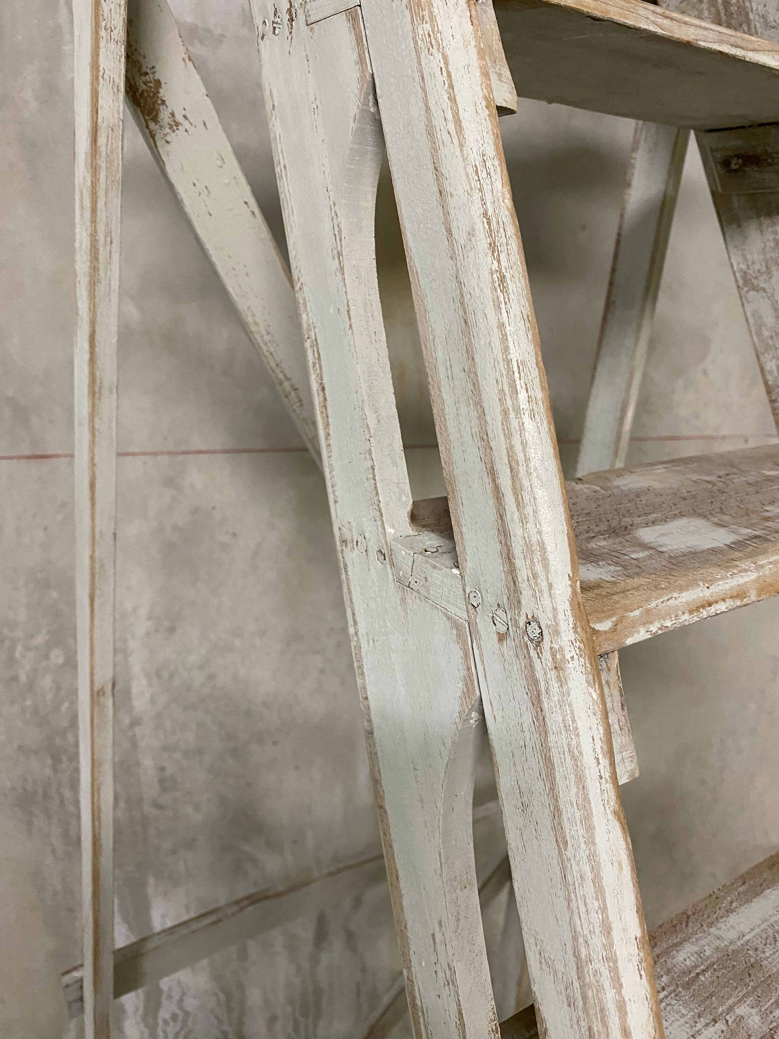 Large white stepladder