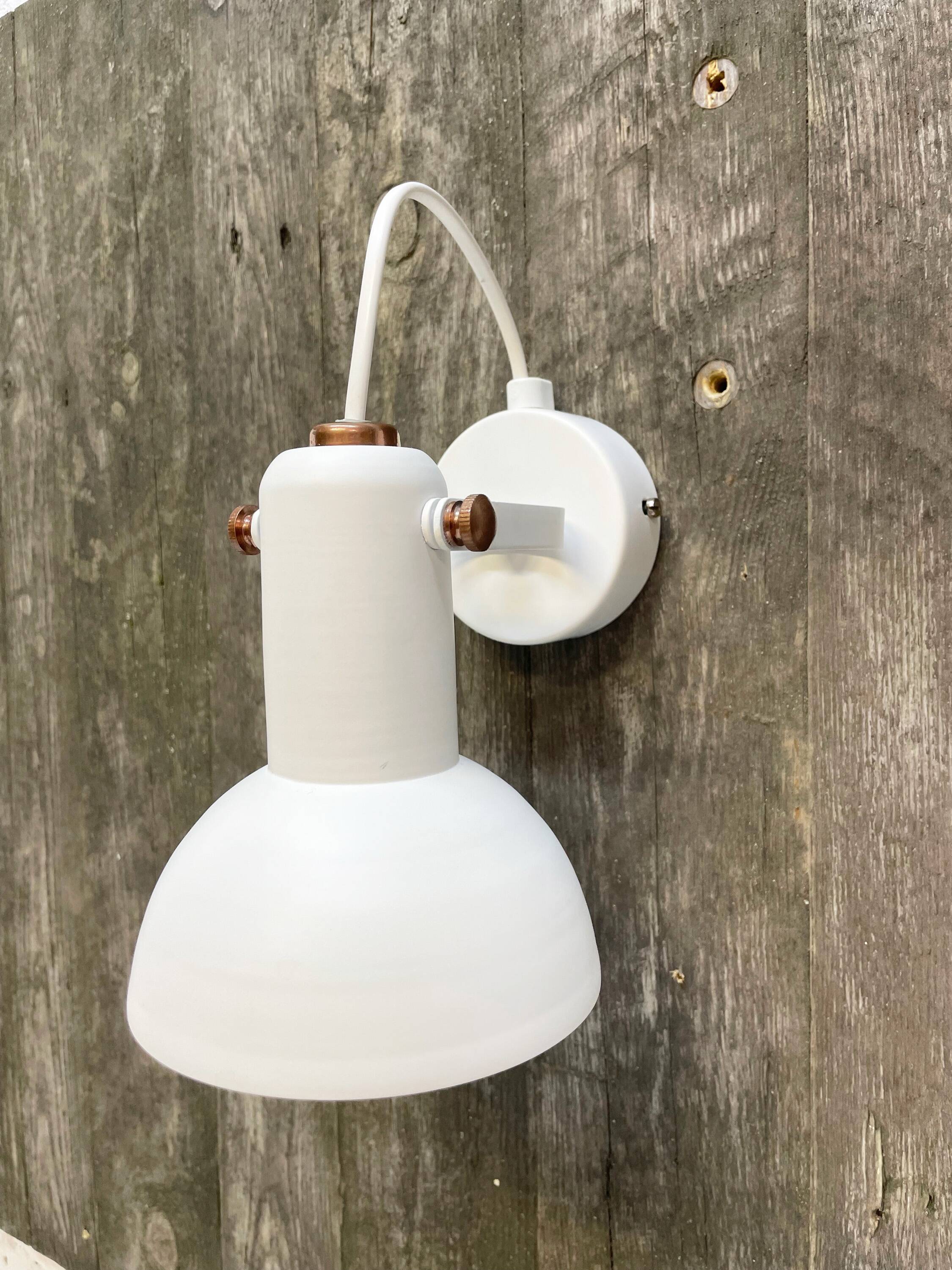 White wall lamp, 1970s.