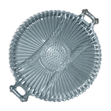 Plat rond en verre