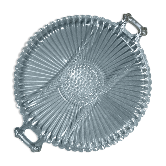 Plat rond en verre