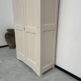 Restored 1930 art deco wardrobe, pure linen color