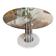 Dining table glass chrome and marble 1970s Italian vintage design