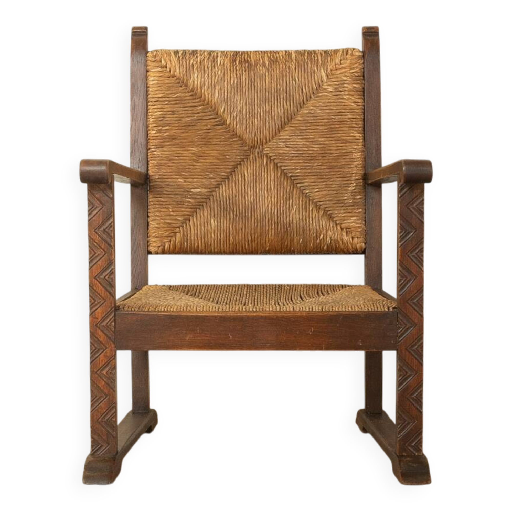 Brutalist armchair from the 1970s, France