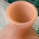 Large pink opaline vase