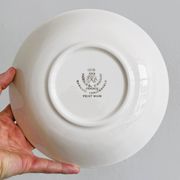 6 assiettes creuses en céramique – décor floral peint à la main
