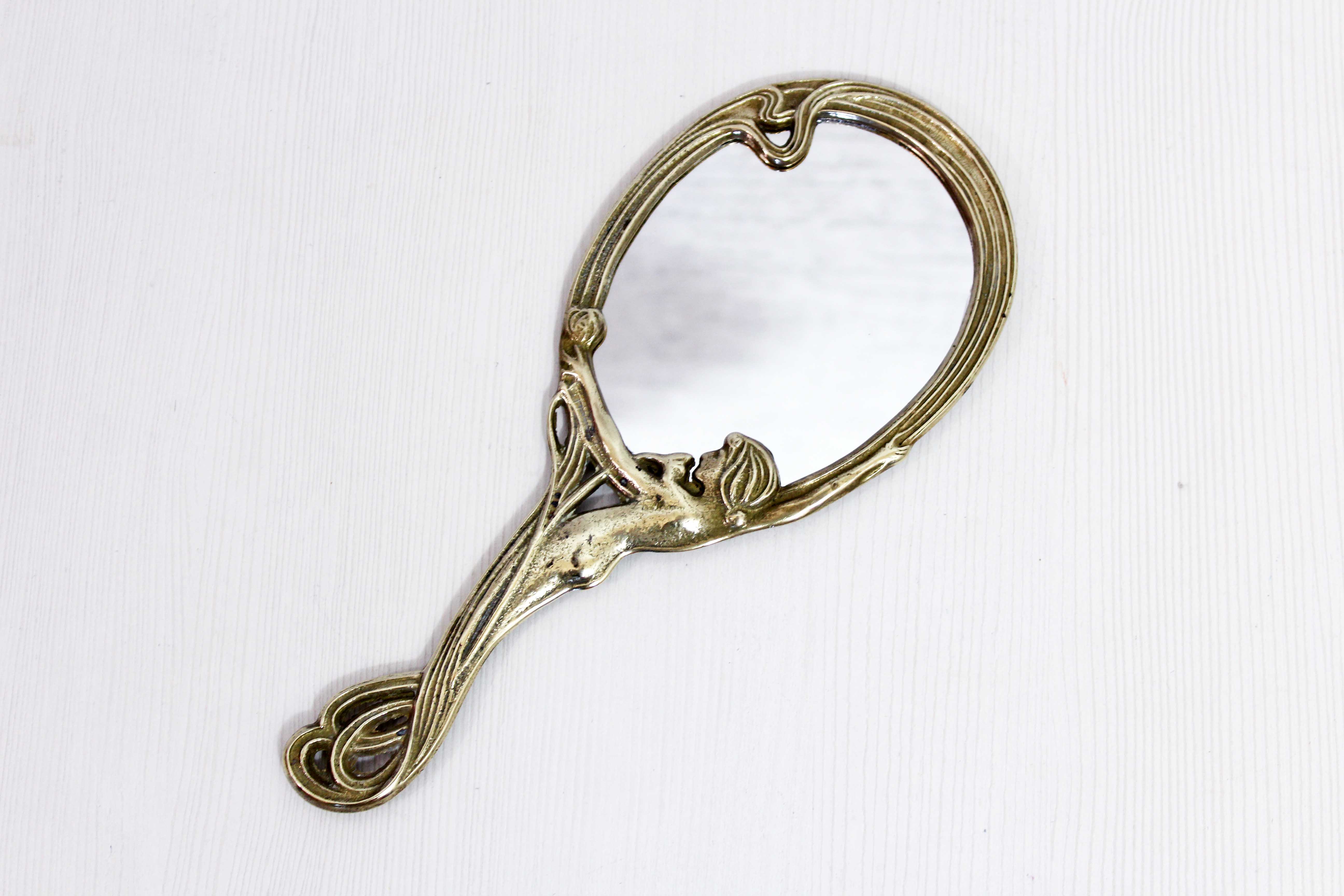 Bronze hand mirror