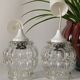 Paire de suspensions verre bulles vintage