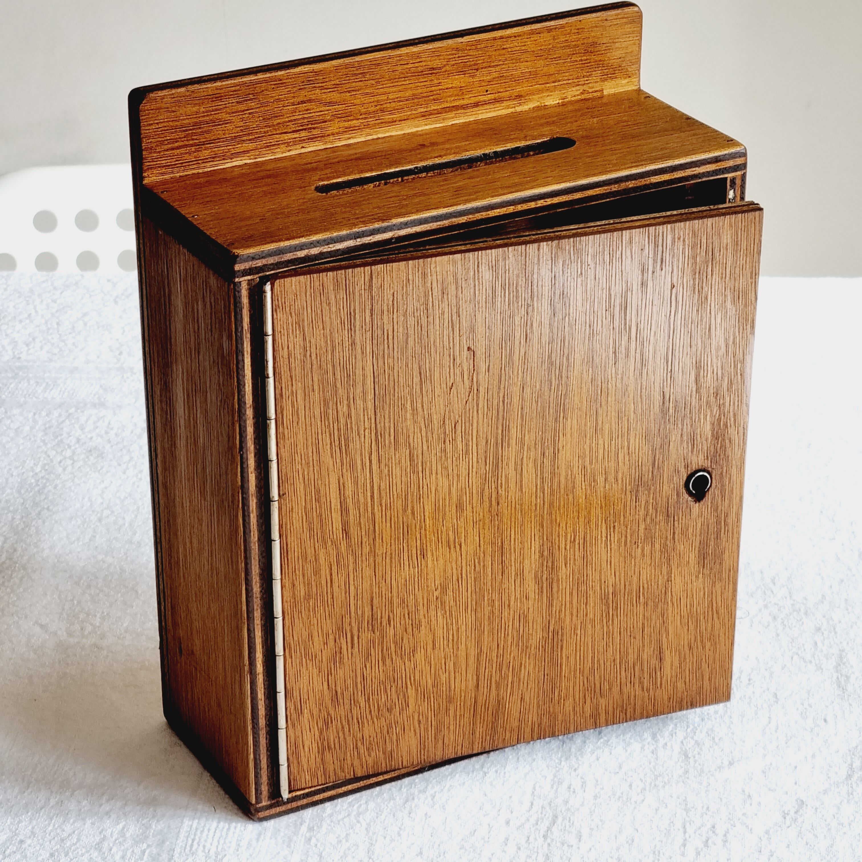 Wooden mailbox
