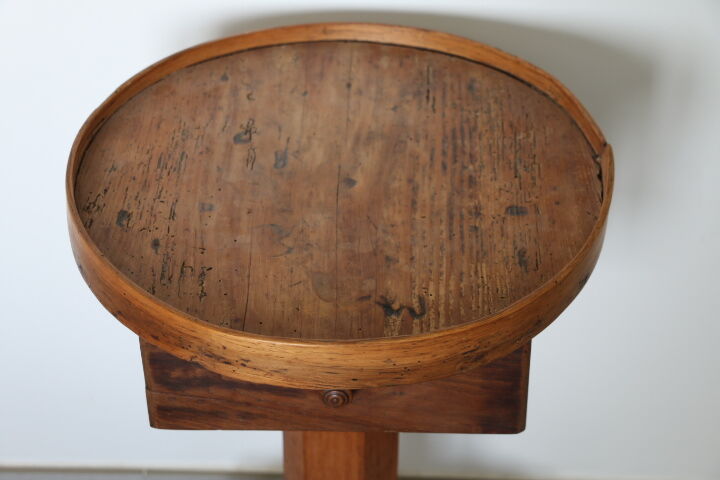 Sellette à tiroir bois 1950