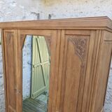 Art Deco oak wardrobe