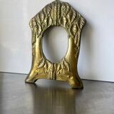 art nouveau antique brass metal picture frame