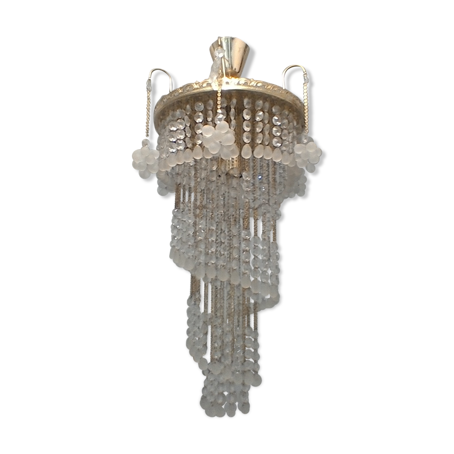 Bohemian glass chandelier vintage