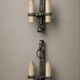 Brutalist Ferro Art wall sconces in wrought iron – Spain, 1970s