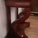 Consoles pair restoration in mahogany and black granite