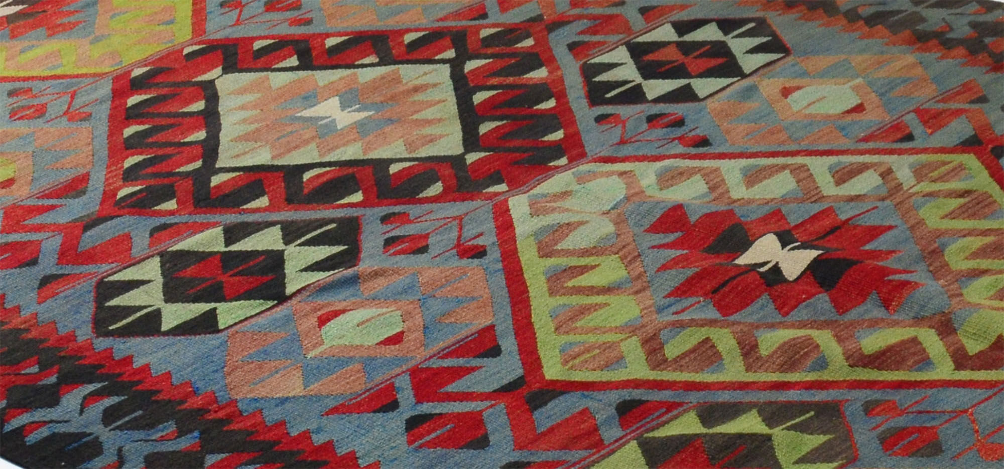 Anatolian handmade kilim rug 320 cm x 169 cm