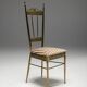 Chiavari Brass Side Chair, Italy, 1960s