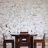 Extendable table and 5 chairs by Silvio Coppola, 1970.