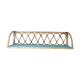 Vintage rattan wall shelf
