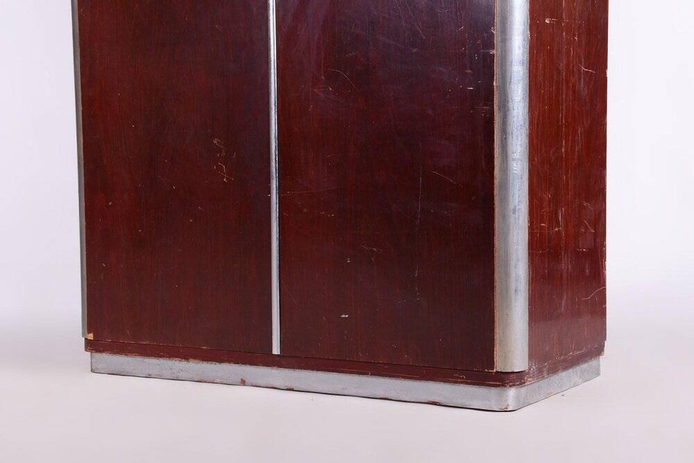 Bauhaus Walnut Wardrobe attributed to Vichr a Spol, Czechia, 1939