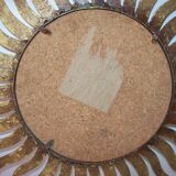 Sun gold metal mirror 54x54cm