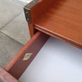 Navy bedside table