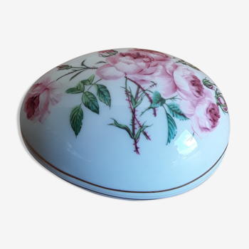 Boîte en forme d'oeuf porcelaine