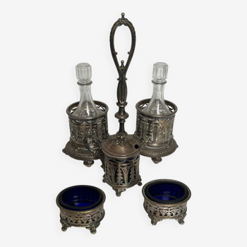 Christofle silver metal spice set