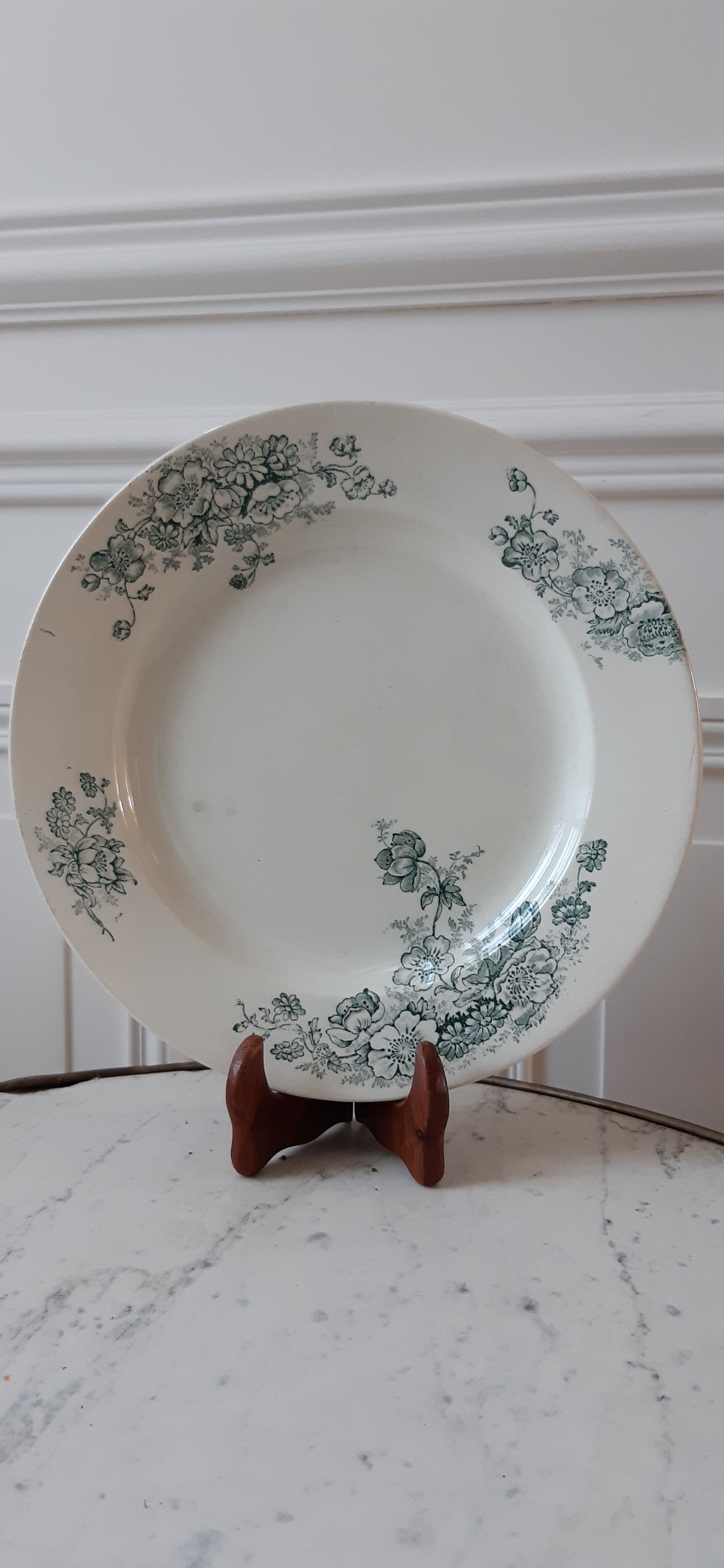 Round plate Iron Earth model Anemone late nineteenth
