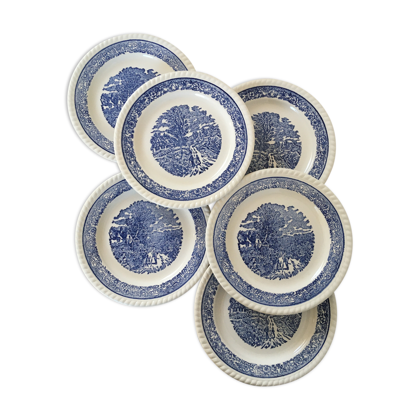 Assiettes à dessert anglaises