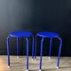 Blue Klein metal stool