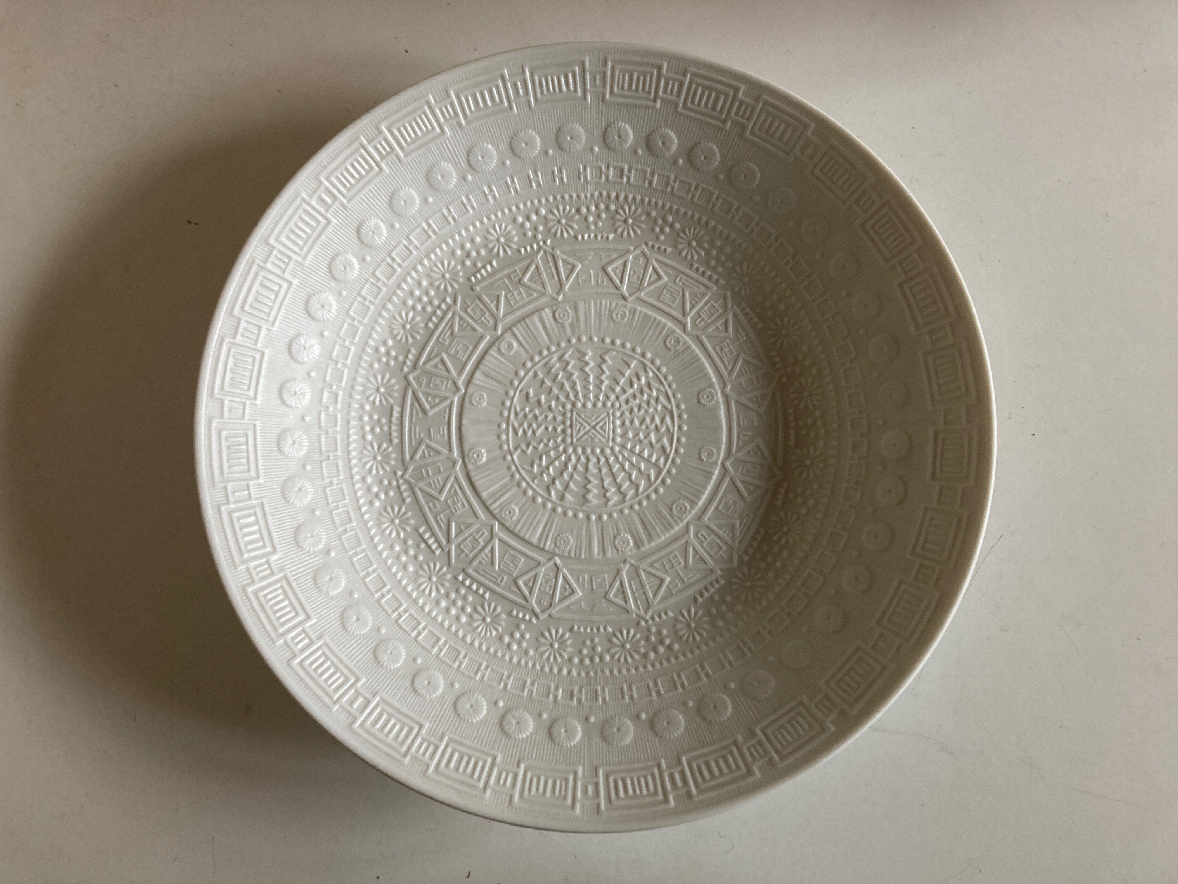 Empty pocket in matt faience with relief Rosenthal Germany