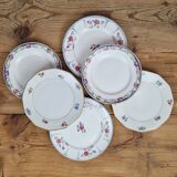 Composition of 6 dessert plates