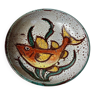 Plat creux en céramique Daniel Etienne Vallauris