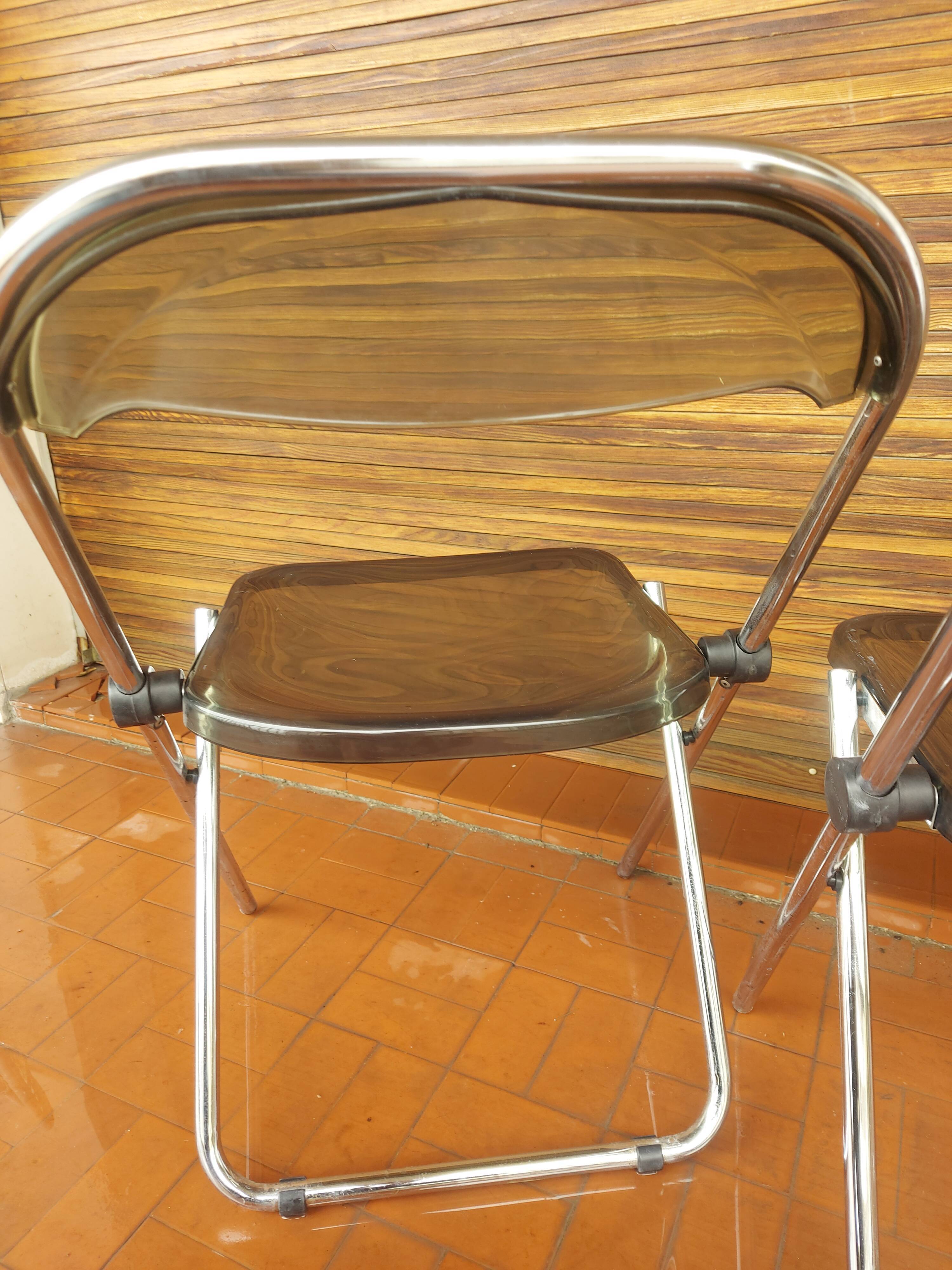 2 folding chairs in plexi , Itialienne , 2inn in Lissone
