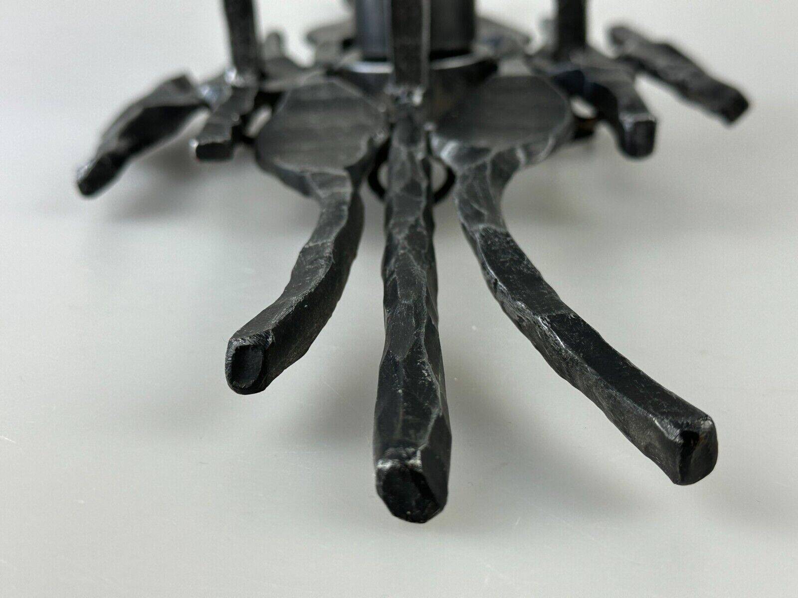 60's 70's brutalist wall lamp iron & glass wall sconce design