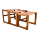 Set of three nesting tables by Salin Nyborg, teak, 1960s