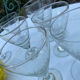 8 stemmed glasses